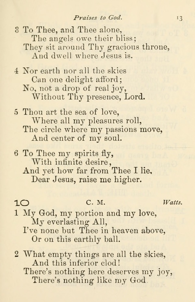 A Choice Selection of Hymns and Spiritual Songs for the use of the Baptist Church and all lovers of song page 16
