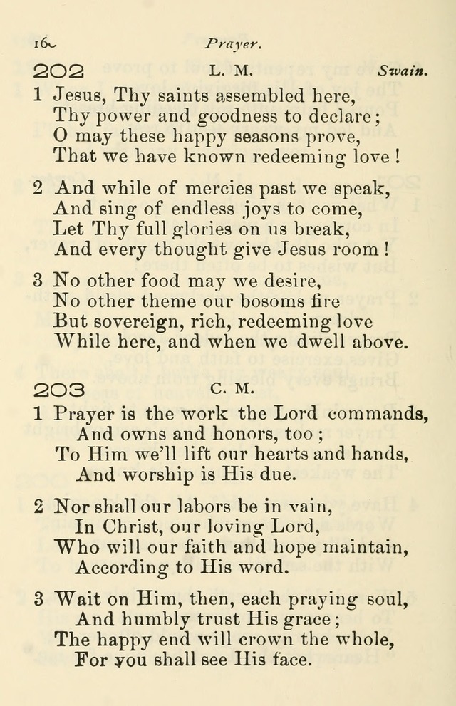 A Choice Selection of Hymns and Spiritual Songs for the use of the Baptist Church and all lovers of song page 163