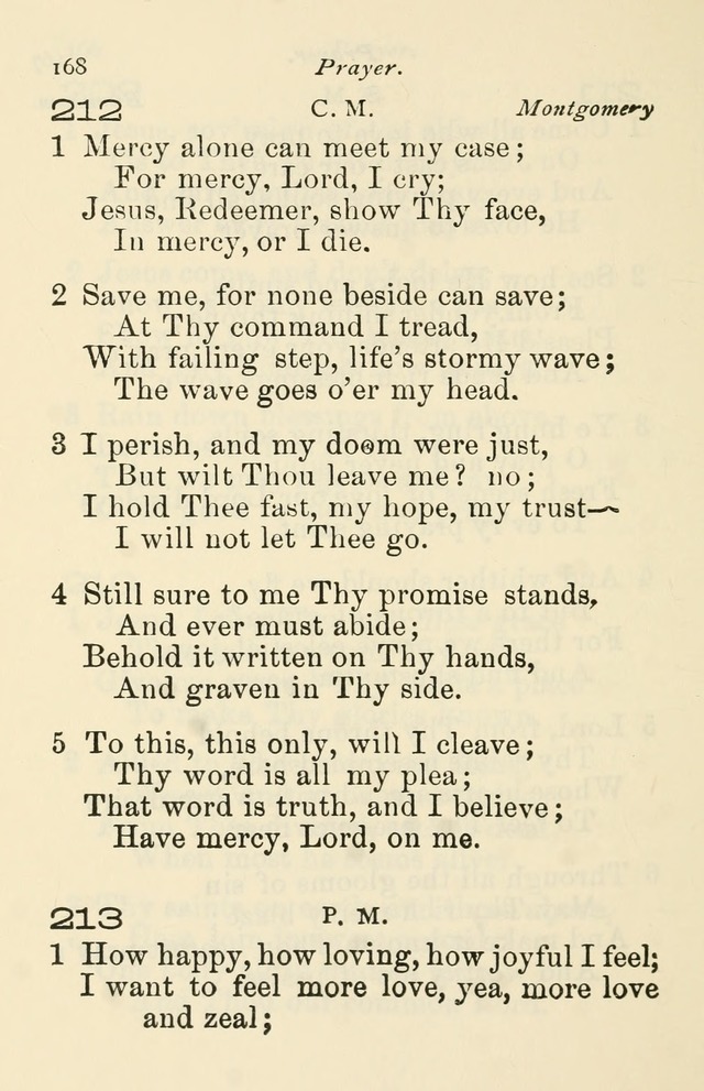 A Choice Selection of Hymns and Spiritual Songs for the use of the Baptist Church and all lovers of song page 171