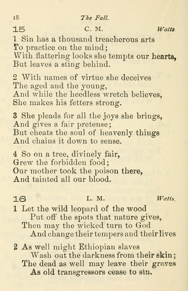 A Choice Selection of Hymns and Spiritual Songs for the use of the Baptist Church and all lovers of song page 21