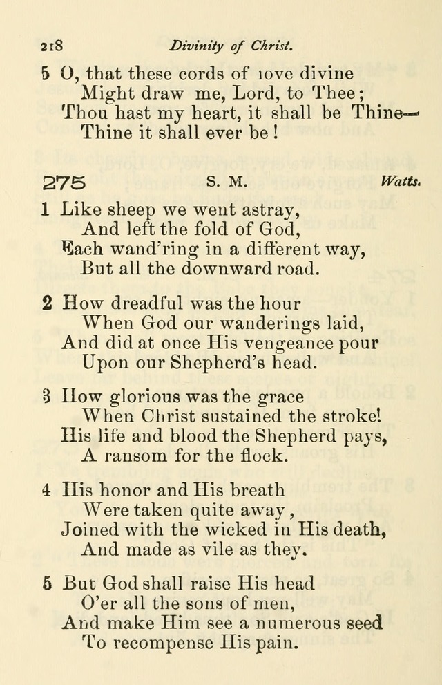 A Choice Selection of Hymns and Spiritual Songs for the use of the Baptist Church and all lovers of song page 221