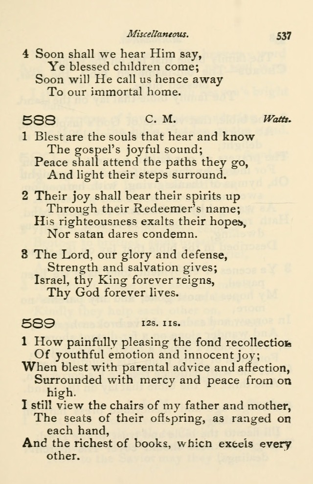A Choice Selection of Hymns and Spiritual Songs for the use of the Baptist Church and all lovers of song page 540