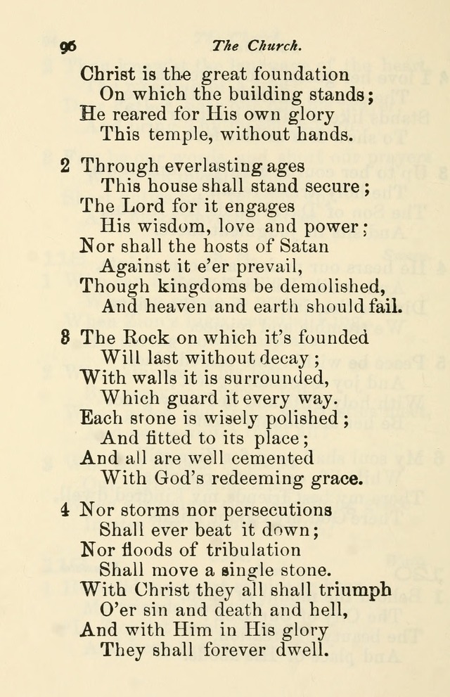 A Choice Selection of Hymns and Spiritual Songs for the use of the Baptist Church and all lovers of song page 99