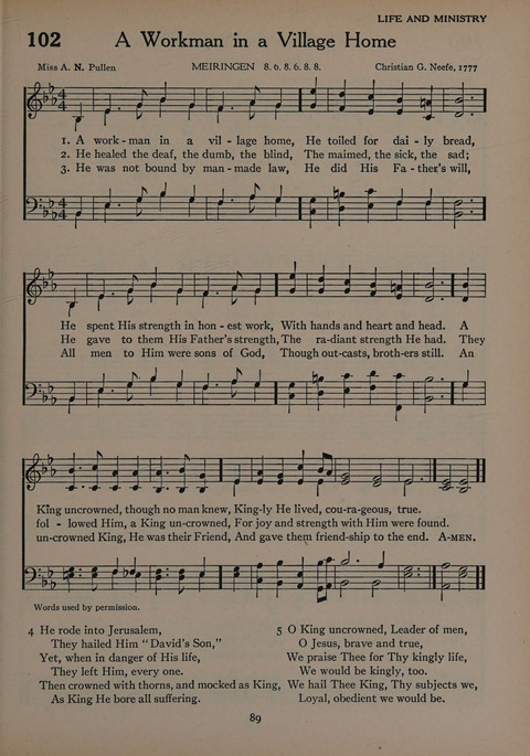 The Church School Hymnal for Youth page 89