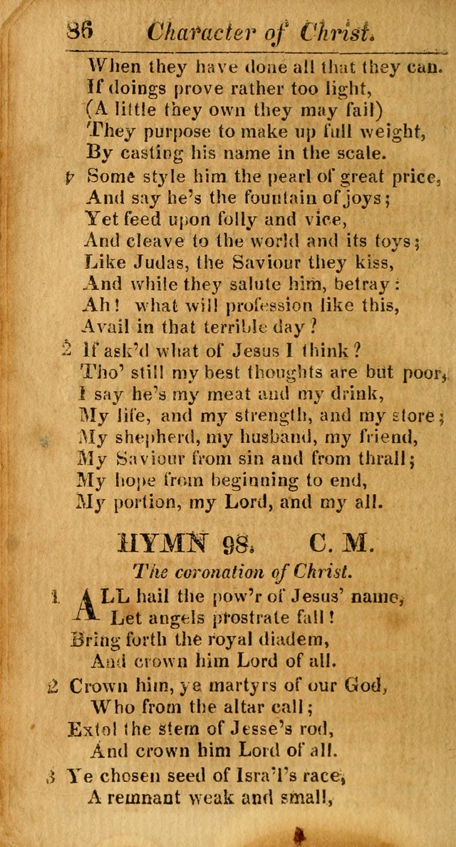 A Choice Selection of Psalms, Hymns and Spiritual Songs for the use of  Christians page 87