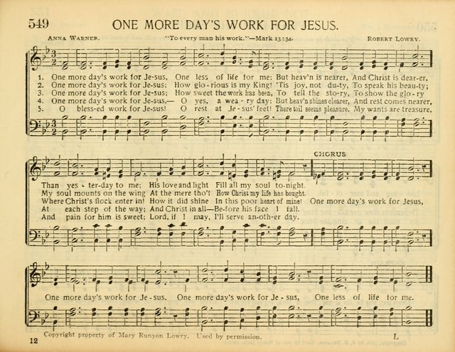 Christ in Song: for all religious services nearly one thousand best gospel hymns, new and old with responsive scripture readings (Rev. and Enl.) page 341