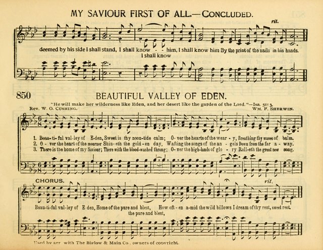 Christ in Song: for all religious services nearly one thousand best gospel hymns, new and old with responsive scripture readings (Rev. and Enl.) page 475