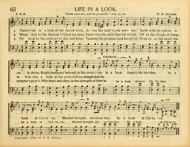 Christ in Song: for all religious services nearly one thousand best gospel hymns, new and old with responsive scripture readings (Rev. and Enl.) page 65