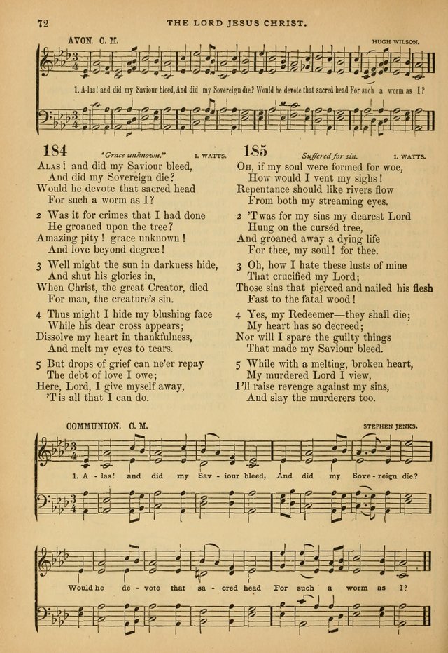The Calvary Selection of Spiritual Songs: with music for use in social meetings. page 72