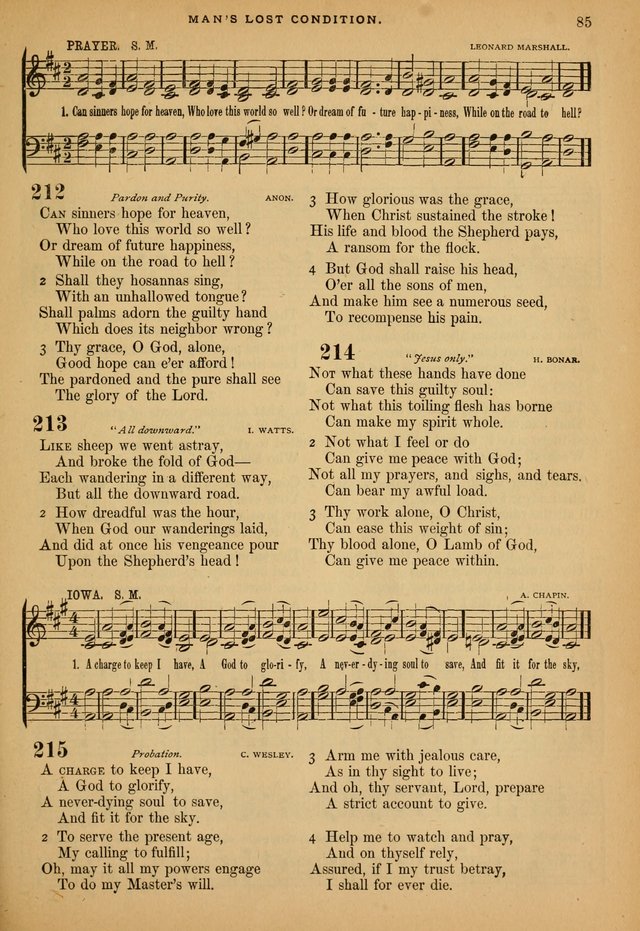 The Calvary Selection of Spiritual Songs: with music for use in social meetings. page 85