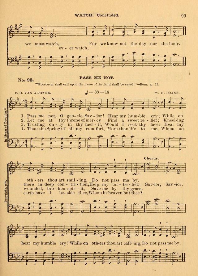 The Christian Sunday School Hymnal: a compilation of choice hymns and tunes for Sunday schools page 99