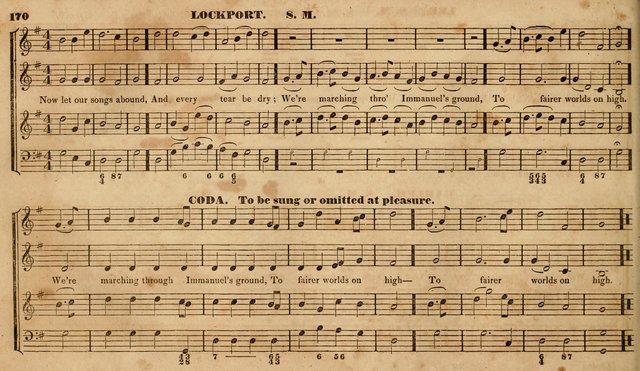 The Choir: or, Union collection of church music. Consisting of a great variety of psalm and hymn tunes, anthems, &c. original and selected. Including many beautiful subjects from the works.. (2nd ed.) page 170