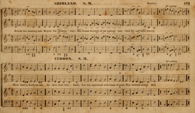 The Choir: or, Union collection of church music. Consisting of a great variety of psalm and hymn tunes, anthems, &c. original and selected. Including many beautiful subjects from the works.. (2nd ed.) page 173