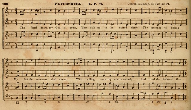 The Choir: or, Union collection of church music. Consisting of a great variety of psalm and hymn tunes, anthems, &c. original and selected. Including many beautiful subjects from the works.. (2nd ed.) page 190