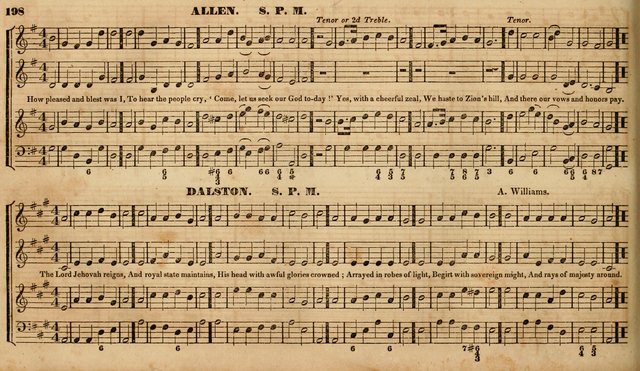 The Choir: or, Union collection of church music. Consisting of a great variety of psalm and hymn tunes, anthems, &c. original and selected. Including many beautiful subjects from the works.. (2nd ed.) page 198