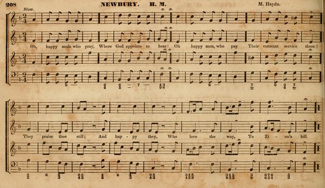 The Choir: or, Union collection of church music. Consisting of a great variety of psalm and hymn tunes, anthems, &c. original and selected. Including many beautiful subjects from the works.. (2nd ed.) page 208