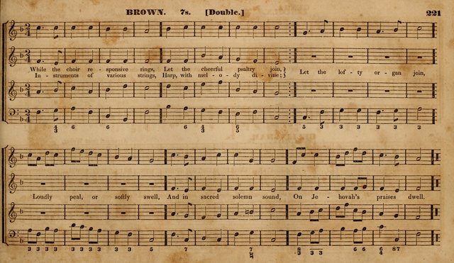 The Choir: or, Union collection of church music. Consisting of a great variety of psalm and hymn tunes, anthems, &c. original and selected. Including many beautiful subjects from the works.. (2nd ed.) page 221