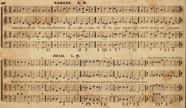 The Choir: or, Union collection of church music. Consisting of a great variety of psalm and hymn tunes, anthems, &c. original and selected. Including many beautiful subjects from the works.. (2nd ed.) page 50