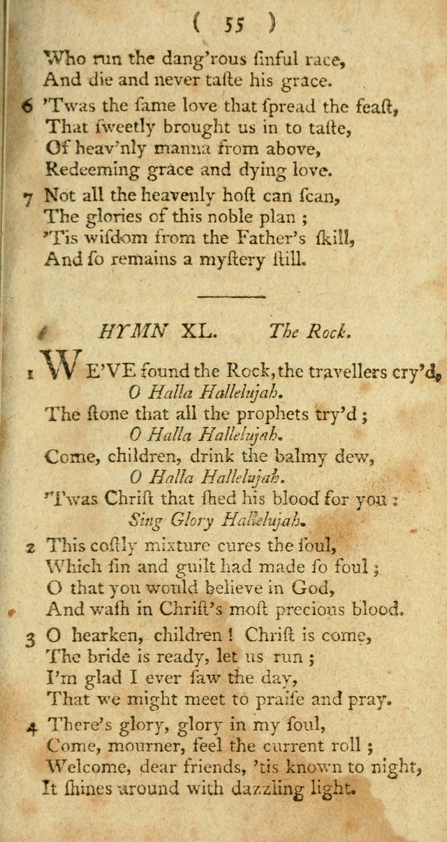 A Collection of Hymns for the use of Christians page 129