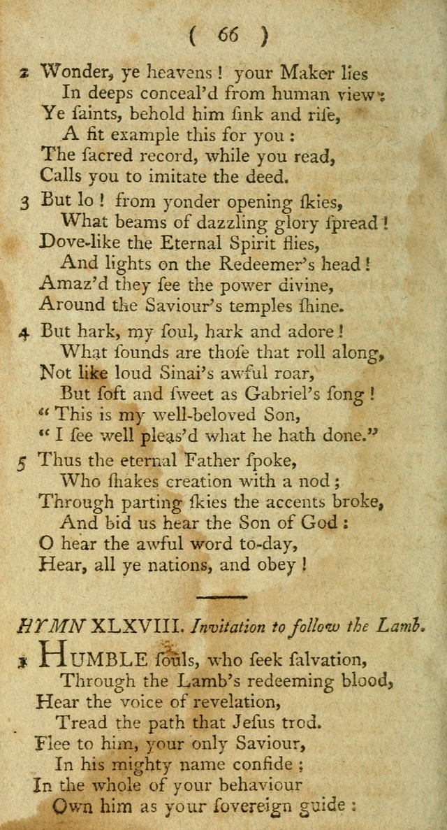 A Collection of Hymns for the use of Christians page 140