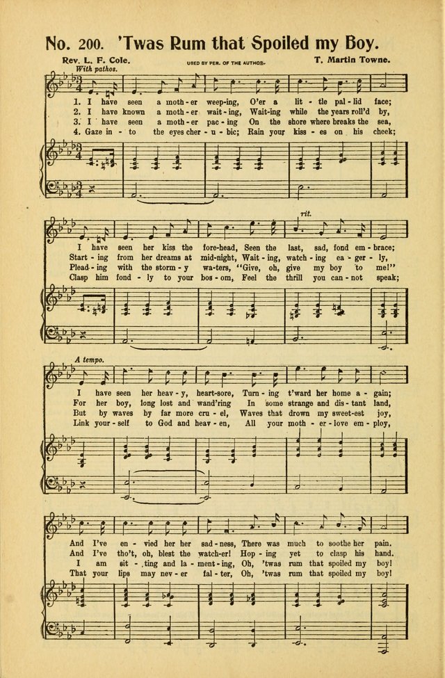 Diadems: a collection of religious songs, new and old, for the church and Sunday school page 198