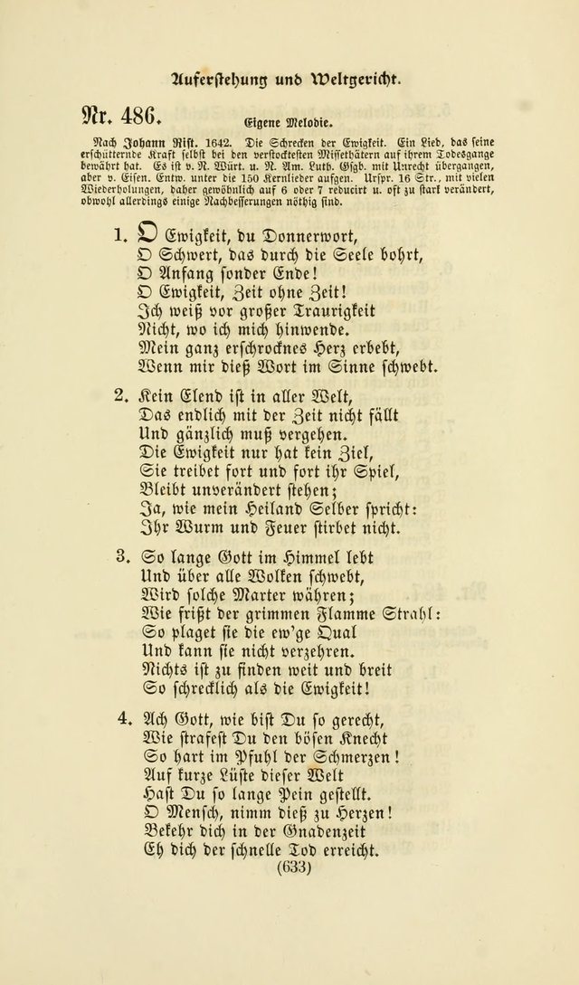 Deutsches Gesang- und Choralbuch: eine Auswahl geistlicher Lieder ... Neue, verbesserte und verhmehrte Aufl. page 630