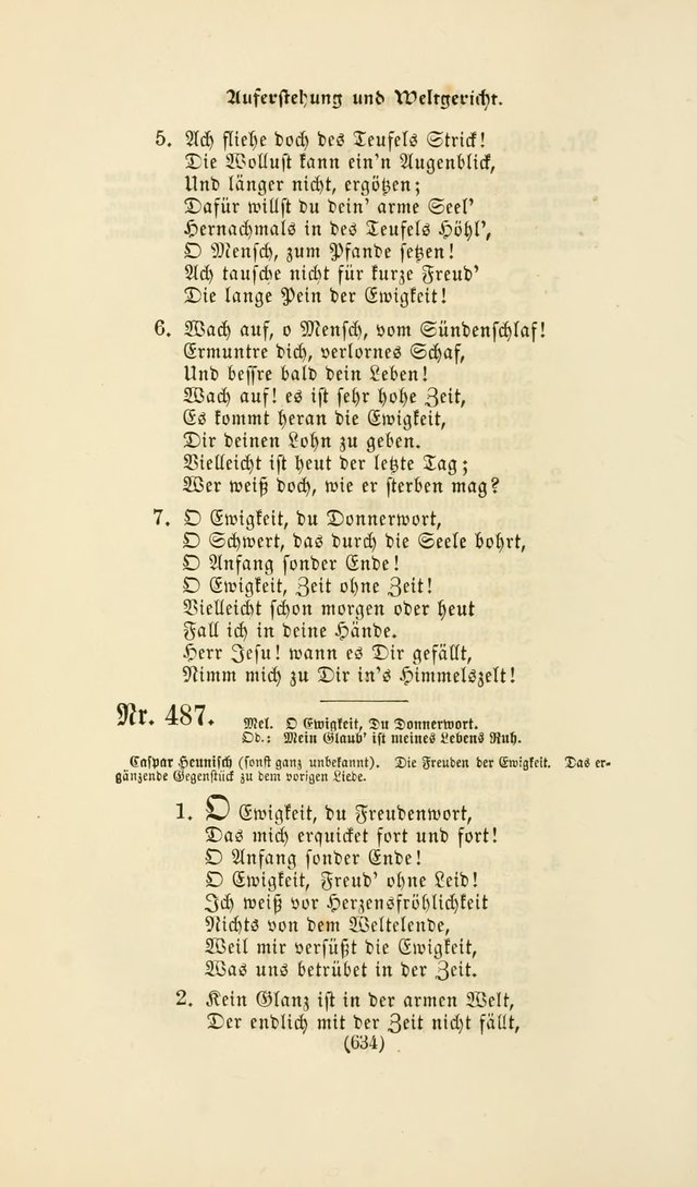 Deutsches Gesang- und Choralbuch: eine Auswahl geistlicher Lieder ... Neue, verbesserte und verhmehrte Aufl. page 631