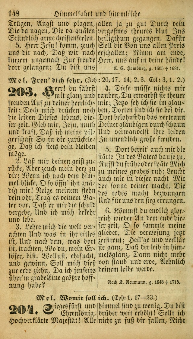 Deutsches Gesangbuch für die Evangelisch-Luterische Kirche in den Vereinigten Staaten: herausgegeben mit kirchlicher Genehmigung  page 148