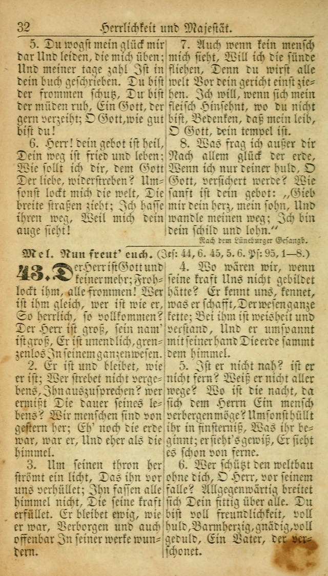 Deutsches Gesangbuch für die Evangelisch-Luterische Kirche in den Vereinigten Staaten: herausgegeben mit kirchlicher Genehmigung  page 32