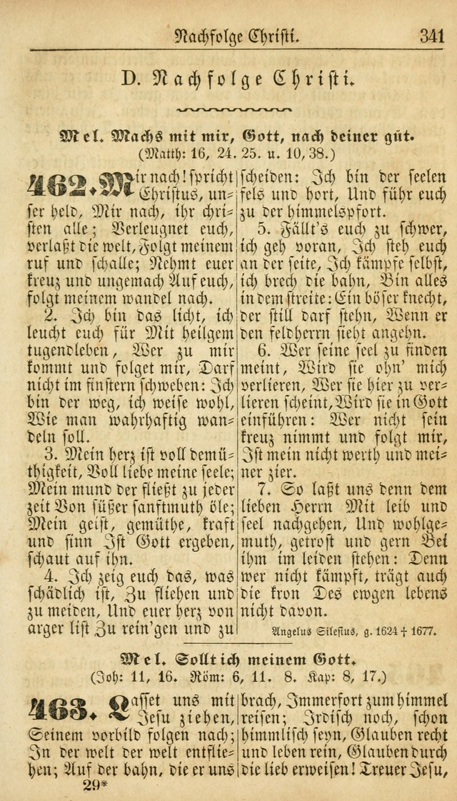 Deutsches Gesangbuch für die Evangelisch-Luterische Kirche in den Vereinigten Staaten: herausgegeben mit kirchlicher Genehmigung  page 341