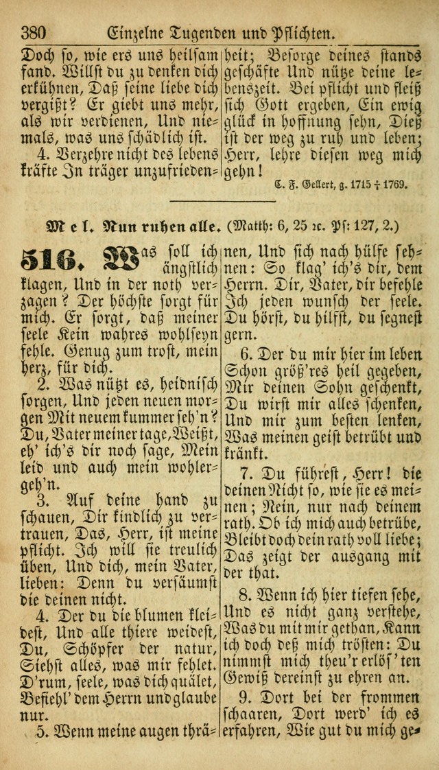 Deutsches Gesangbuch für die Evangelisch-Luterische Kirche in den Vereinigten Staaten: herausgegeben mit kirchlicher Genehmigung  page 380
