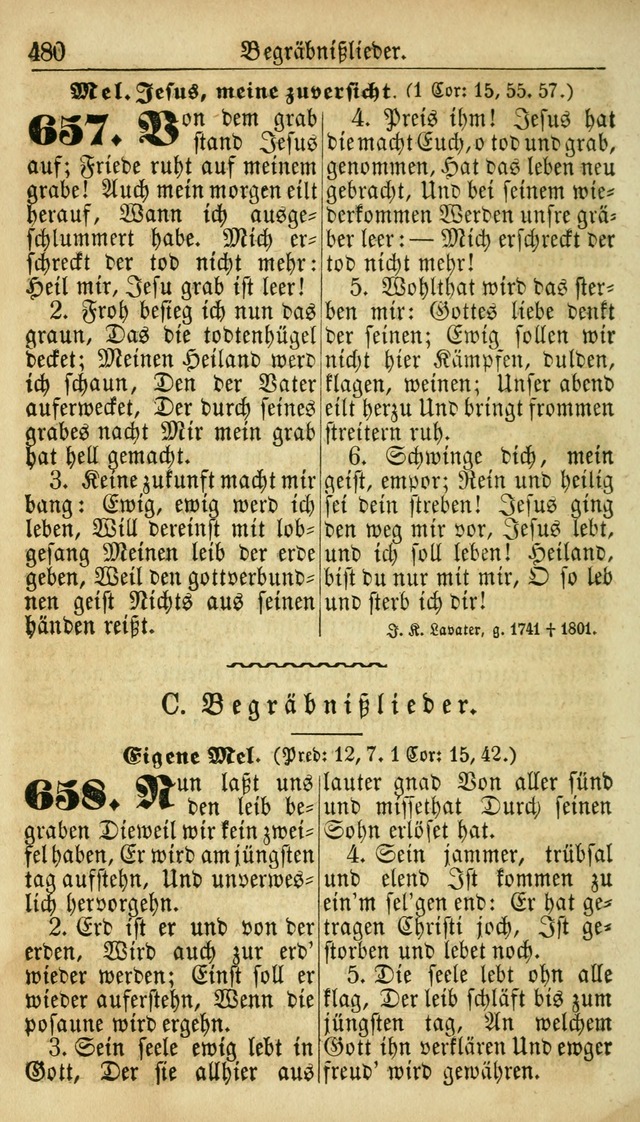 Deutsches Gesangbuch für die Evangelisch-Luterische Kirche in den Vereinigten Staaten: herausgegeben mit kirchlicher Genehmigung  page 480