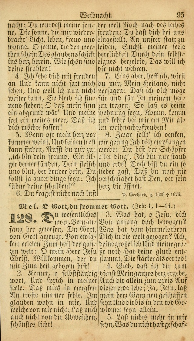 Deutsches Gesangbuch für die Evangelisch-Luterische Kirche in den Vereinigten Staaten: herausgegeben mit kirchlicher Genehmigung  page 95