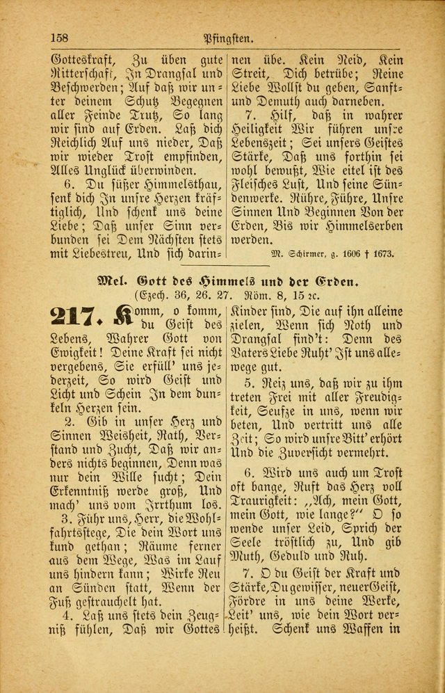 Deutsches Gesangbuch: für den Evangelisch-Lutherische Kirche in den Vereinigten Staaten herausgegen mit kirchlicher Genehmigung  page 212