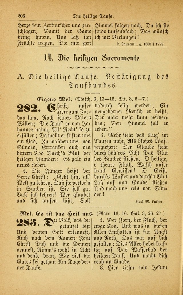 Deutsches Gesangbuch: für den Evangelisch-Lutherische Kirche in den Vereinigten Staaten herausgegen mit kirchlicher Genehmigung  page 260