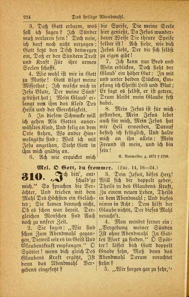 Deutsches Gesangbuch: für den Evangelisch-Lutherische Kirche in den Vereinigten Staaten herausgegen mit kirchlicher Genehmigung  page 278