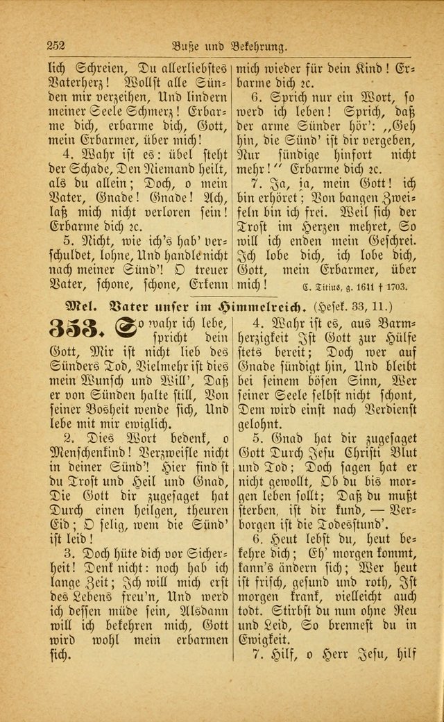 Deutsches Gesangbuch: für den Evangelisch-Lutherische Kirche in den Vereinigten Staaten herausgegen mit kirchlicher Genehmigung  page 306