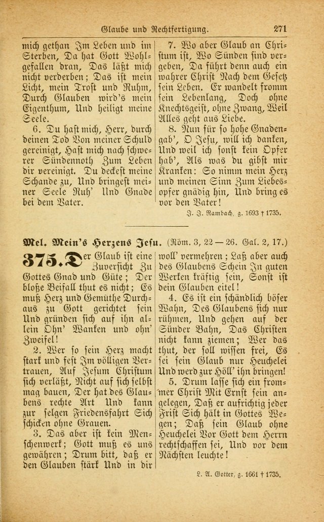 Deutsches Gesangbuch: für den Evangelisch-Lutherische Kirche in den Vereinigten Staaten herausgegen mit kirchlicher Genehmigung  page 325