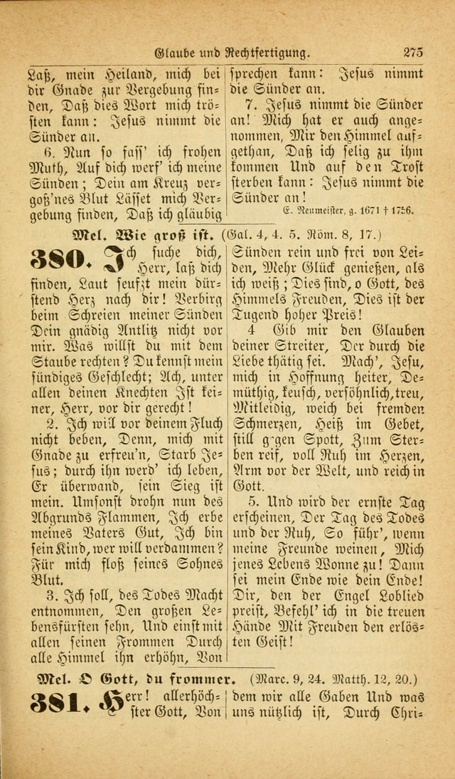Deutsches Gesangbuch: für den Evangelisch-Lutherische Kirche in den Vereinigten Staaten herausgegen mit kirchlicher Genehmigung  page 329