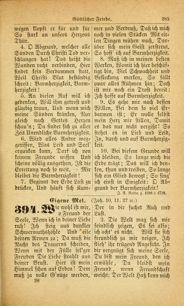 Deutsches Gesangbuch: für den Evangelisch-Lutherische Kirche in den Vereinigten Staaten herausgegen mit kirchlicher Genehmigung  page 339