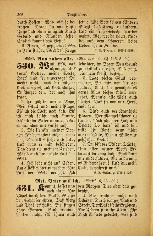Deutsches Gesangbuch: für den Evangelisch-Lutherische Kirche in den Vereinigten Staaten herausgegen mit kirchlicher Genehmigung  page 446