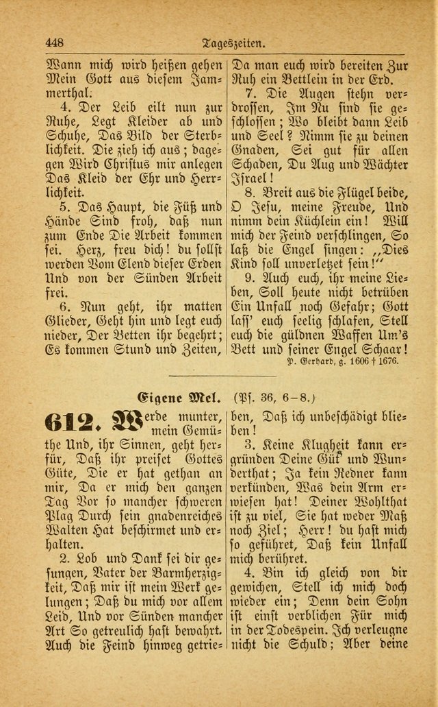 Deutsches Gesangbuch: für den Evangelisch-Lutherische Kirche in den Vereinigten Staaten herausgegen mit kirchlicher Genehmigung  page 502