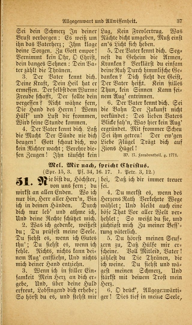 Deutsches Gesangbuch: für den Evangelisch-Lutherische Kirche in den Vereinigten Staaten herausgegen mit kirchlicher Genehmigung  page 91