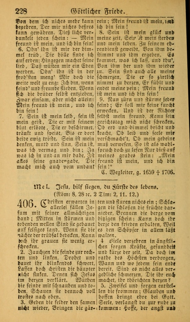 Deutsches Gesangbuch für die Evangelisch-Luterische Kirche in den Vereinigten Staaten: herausgegeben mit kirchlicher Genehmigung (22nd aufl.) page 230
