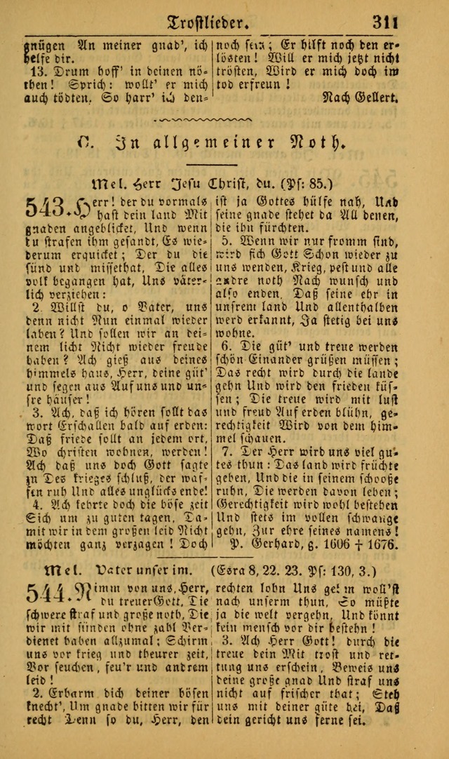 Deutsches Gesangbuch für die Evangelisch-Luterische Kirche in den Vereinigten Staaten: herausgegeben mit kirchlicher Genehmigung (22nd aufl.) page 313