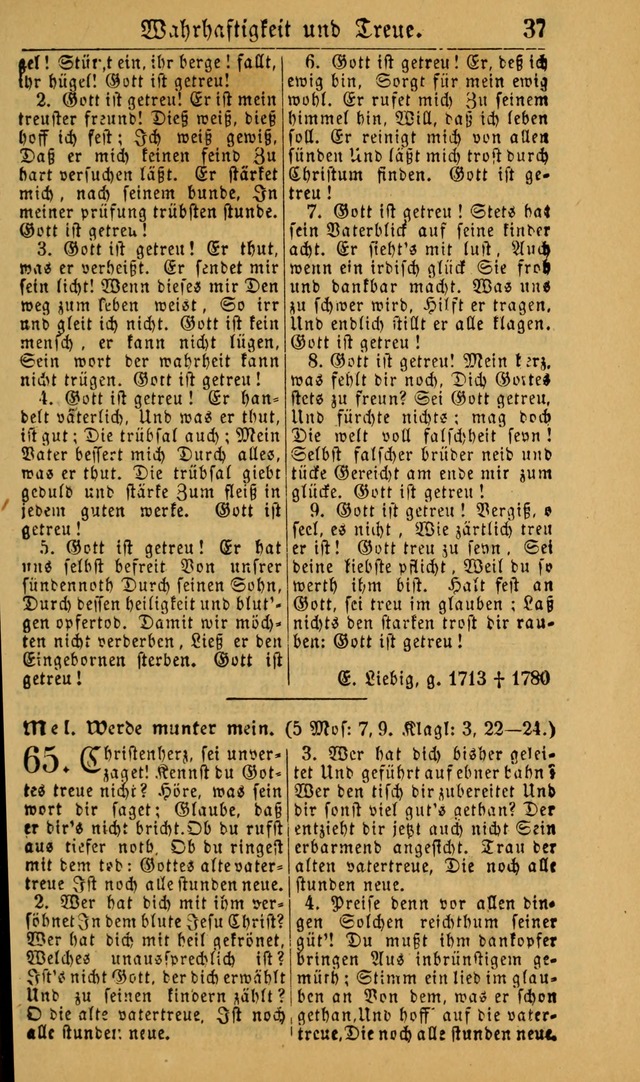 Deutsches Gesangbuch für die Evangelisch-Luterische Kirche in den Vereinigten Staaten: herausgegeben mit kirchlicher Genehmigung (22nd aufl.) page 37