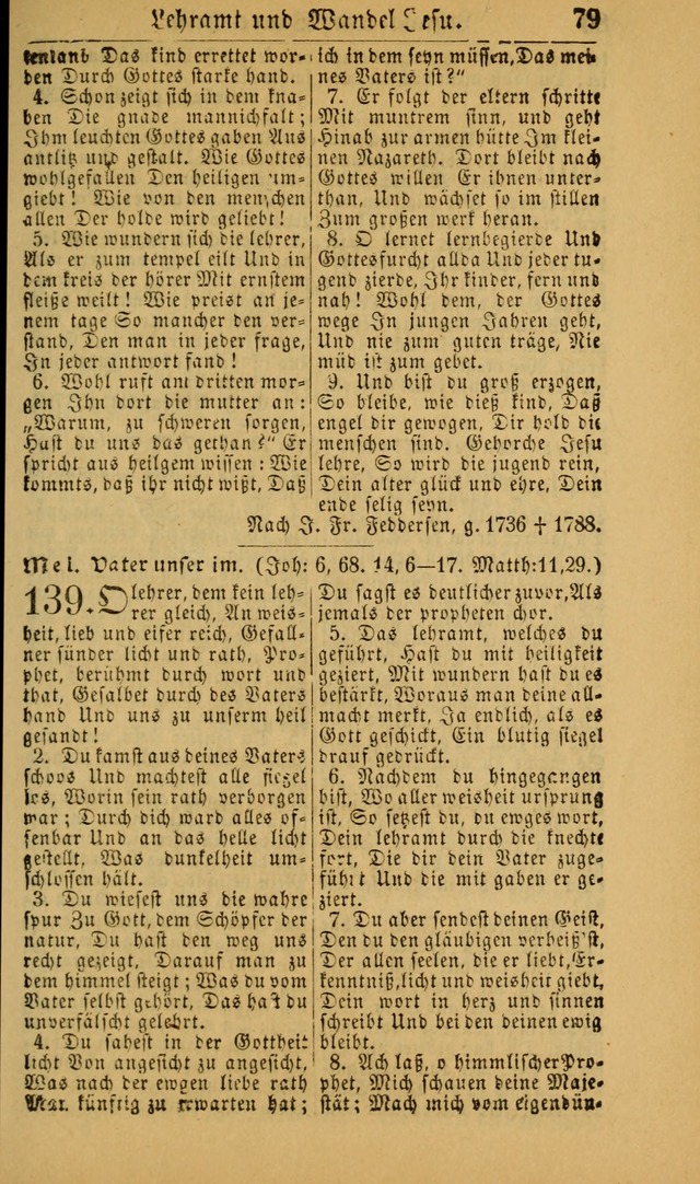 Deutsches Gesangbuch für die Evangelisch-Luterische Kirche in den Vereinigten Staaten: herausgegeben mit kirchlicher Genehmigung (22nd aufl.) page 79