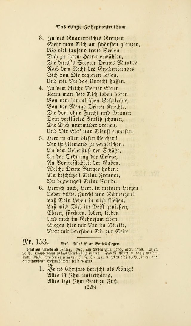 Deutsches Gesangbuch: eine auswahl geistlicher Lieder aus allen Zeiten der Christlichen Kirche page 225