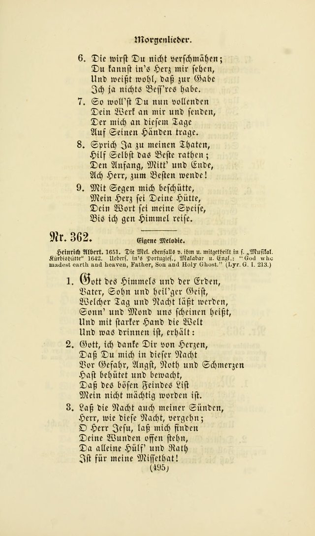 Deutsches Gesangbuch: eine auswahl geistlicher Lieder aus allen Zeiten der Christlichen Kirche page 492