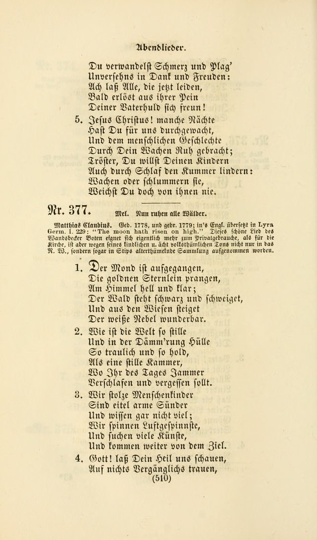 Deutsches Gesangbuch: eine auswahl geistlicher Lieder aus allen Zeiten der Christlichen Kirche page 507